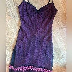 Betsey Johnson Silk Y2K Original Dress VGUC